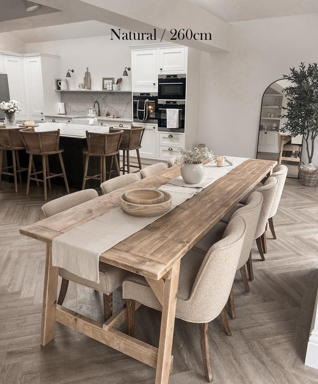 Andersson Dining Table rustic solid wood Scandinavian style – Still and Bloom
